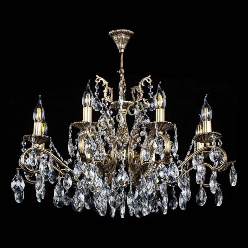 Люстра бронзовая Милана №1 баден в Саратове Гусь Хрустальный