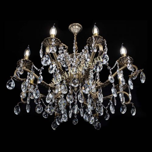 Люстра бронзовая Милана №1 баден в Саратове Гусь Хрустальный