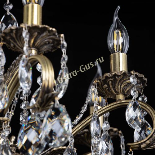 Люстра бронзовая Милана №1 баден в Саратове Гусь Хрустальный