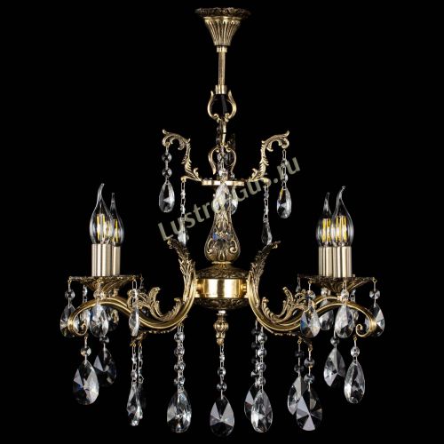 Люстра бронзовая Милана №4/2 лучик в Саратове Гусь Хрустальный