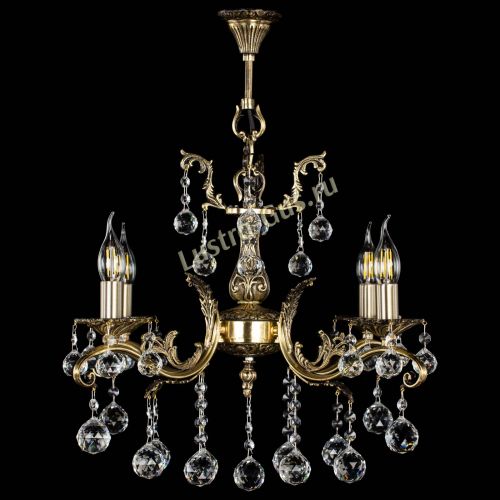 Люстра бронзовая Милана №4/2 шар в Саратове Гусь Хрустальный