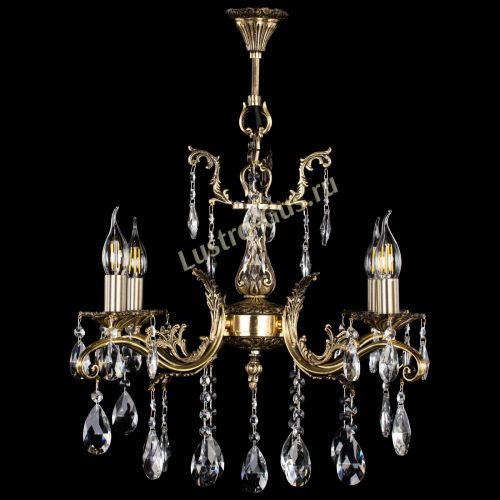 Люстра бронзовая Милана №4/2 журавлик в Саратове Гусь Хрустальный