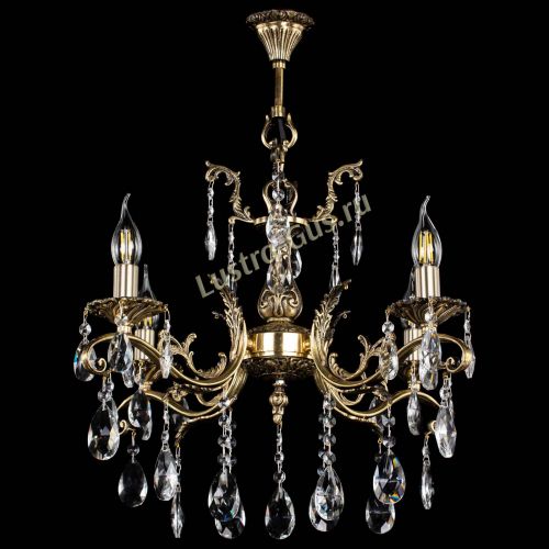 Люстра бронзовая Милана №4/2 журавлик в Саратове Гусь Хрустальный