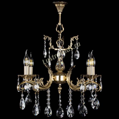 Люстра бронзовая Милана №4/2 звездочка в Саратове Гусь Хрустальный