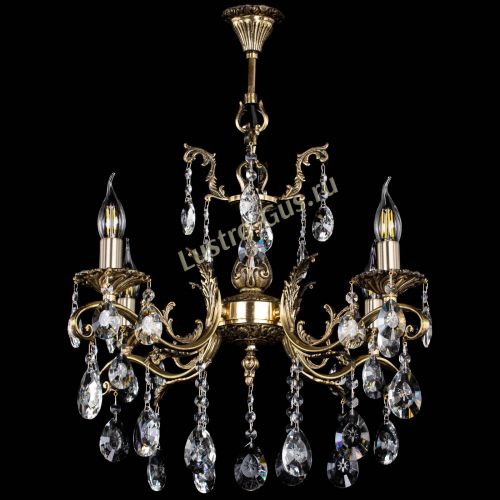 Люстра бронзовая Милана №4/2 звездочка в Саратове Гусь Хрустальный