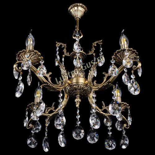 Люстра бронзовая Милана №4/2 звездочка в Саратове Гусь Хрустальный