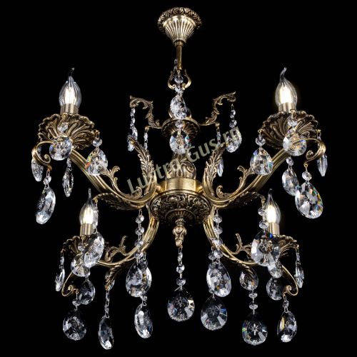 Люстра бронзовая Милана №4/2 звездочка в Саратове Гусь Хрустальный