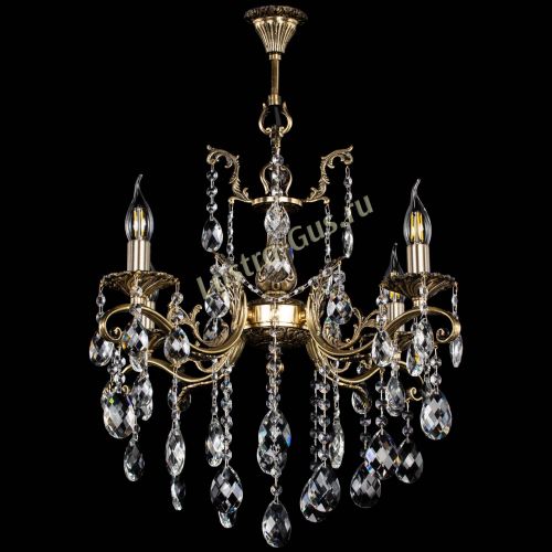 Люстра бронзовая Милана №4 баден в Саратове Гусь Хрустальный