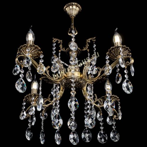 Люстра бронзовая Милана №4 баден в Саратове Гусь Хрустальный