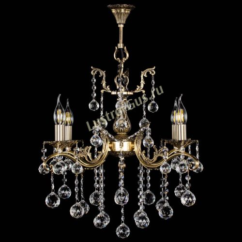 Люстра бронзовая Милана №4 шар в Саратове Гусь Хрустальный