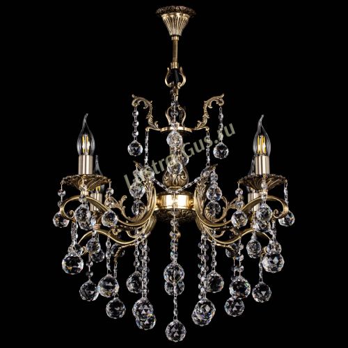 Люстра бронзовая Милана №4 шар в Саратове Гусь Хрустальный