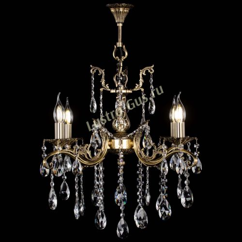 Люстра бронзовая Милана №4 журавлик в Саратове Гусь Хрустальный