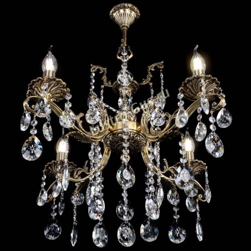 Люстра бронзовая Милана №4 звездочка в Саратове Гусь Хрустальный