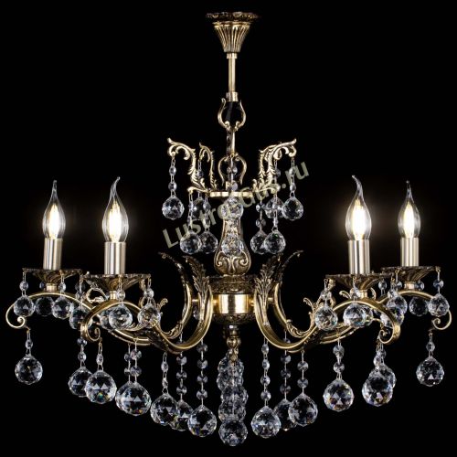 Люстра бронзовая Милана №5/2 шар в Саратове Гусь Хрустальный