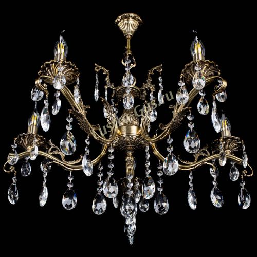 Люстра бронзовая Милана №5/2 журавлик в Саратове Гусь Хрустальный