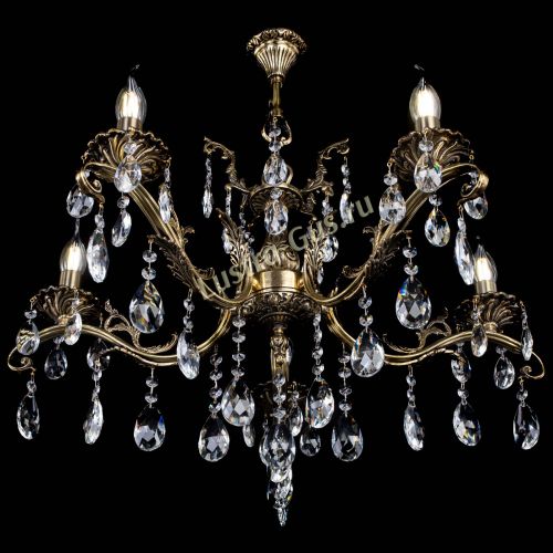 Люстра бронзовая Милана №5/2 журавлик в Саратове Гусь Хрустальный