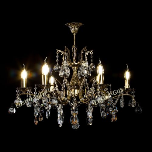 Люстра бронзовая Милана №6 Звездочка в Саратове Гусь Хрустальный