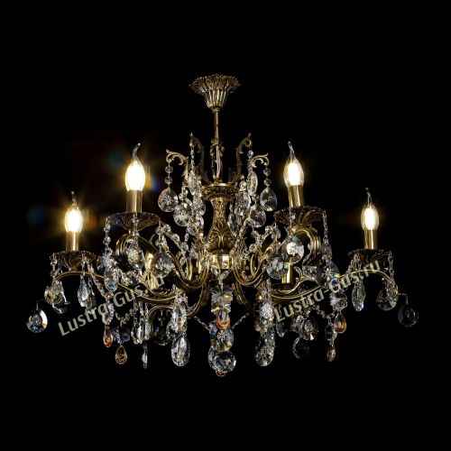 Люстра бронзовая Милана №6 Звездочка в Саратове Гусь Хрустальный