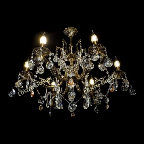 Люстра бронзовая Милана №6 Звездочка в Саратове Гусь Хрустальный