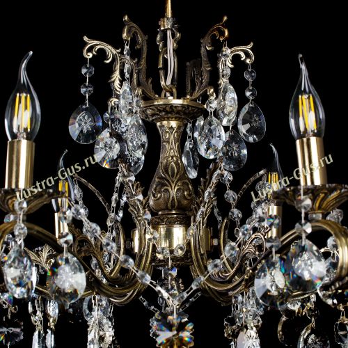Люстра бронзовая Милана №6 Звездочка в Саратове Гусь Хрустальный