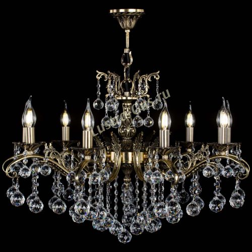 Люстра бронзовая Милана №9/2 шар в Саратове Гусь Хрустальный