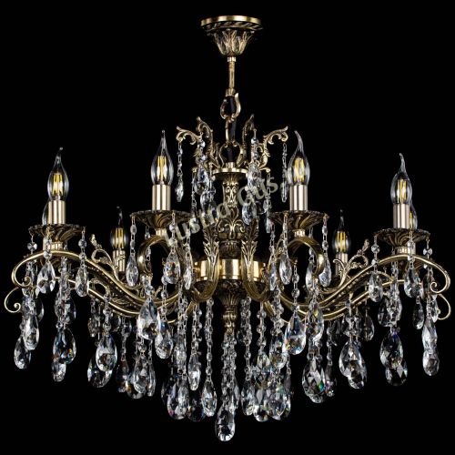 Люстра бронзовая Милана №9/2 журавлик в Саратове Гусь Хрустальный