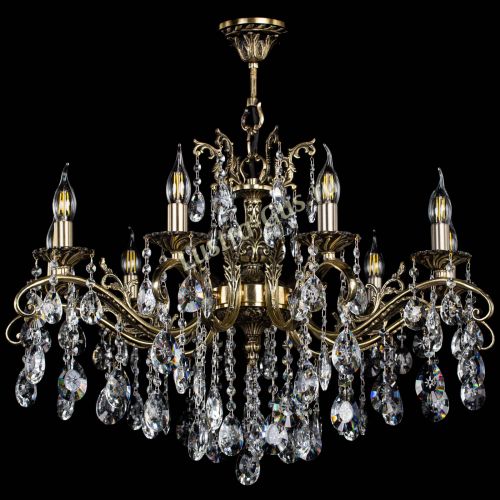 Люстра бронзовая Милана №9/2 звездочка в Саратове Гусь Хрустальный