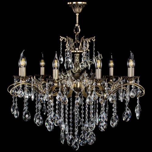 Люстра бронзовая Милана №9 баден в Саратове Гусь Хрустальный