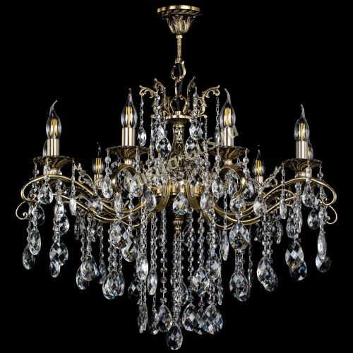 Люстра бронзовая Милана №9 баден в Саратове Гусь Хрустальный