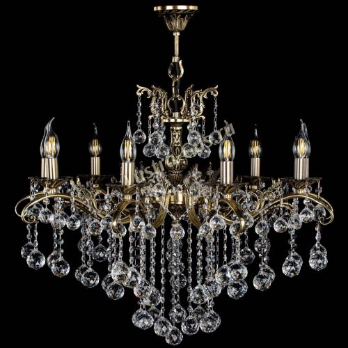 Люстра бронзовая Милана №9 шар в Саратове Гусь Хрустальный