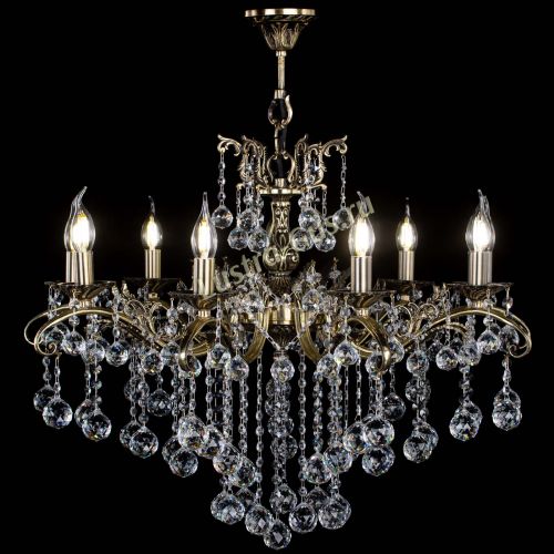 Люстра бронзовая Милана №9 шар в Саратове Гусь Хрустальный