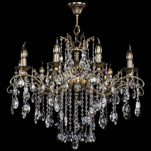 Люстра бронзовая Милана №9 звездочка в Саратове Гусь Хрустальный