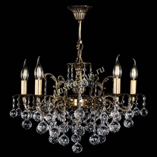 Люстра бронзовая Муза №5 шар в Саратове Гусь Хрустальный