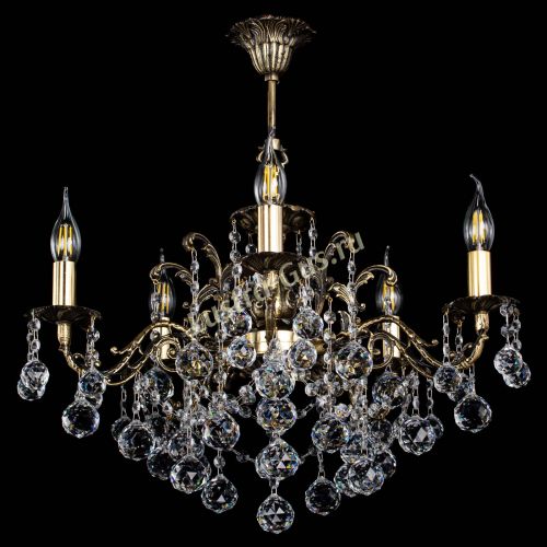 Люстра бронзовая Муза №5 шар в Саратове Гусь Хрустальный