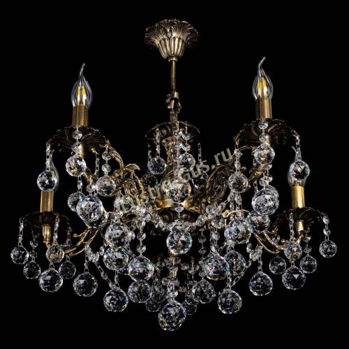 Люстра бронзовая Муза №5 шар в Саратове Гусь Хрустальный