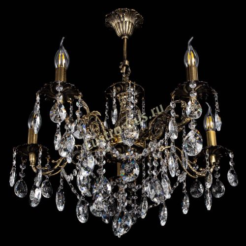 Люстра бронзовая Муза №5 звездочка в Саратове Гусь Хрустальный