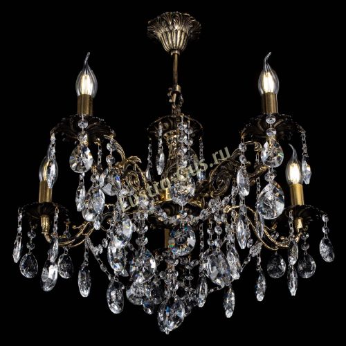 Люстра бронзовая Муза №5 звездочка в Саратове Гусь Хрустальный