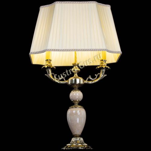 Бронзовая настольная лампа Антик №2 с камнем в Саратове Гусь Хрустальный