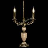 Бронзовая настольная лампа Антик №2 с камнем в Саратове