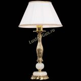 Бронзовая настольная лампа Оникс №1 с абажуром в Саратове