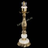 Бронзовая настольная лампа Оникс №1 с абажуром в Саратове