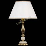 Бронзовая настольная лампа Оникс №1 с большим абажуром в Саратове