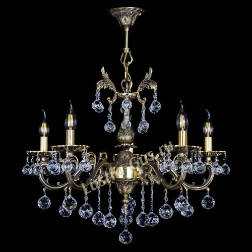 Люстра бронзовая Олимпия №5/1 шар в Саратове Гусь Хрустальный