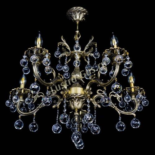 Люстра бронзовая Олимпия №5/1 шар в Саратове Гусь Хрустальный