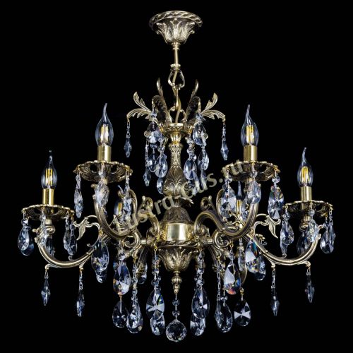 Люстра бронзовая Олимпия №6/1 лучик в Саратове Гусь Хрустальный