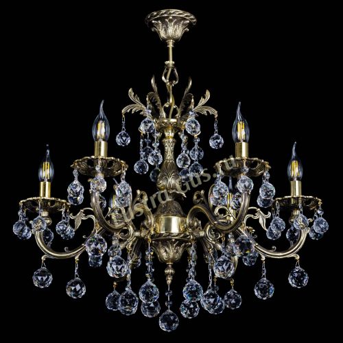 Люстра бронзовая Олимпия №6/1 шар в Саратове Гусь Хрустальный