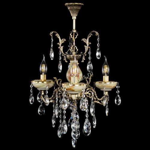 Люстра бронзовая Оникс №3/1 баден в Саратове Гусь Хрустальный