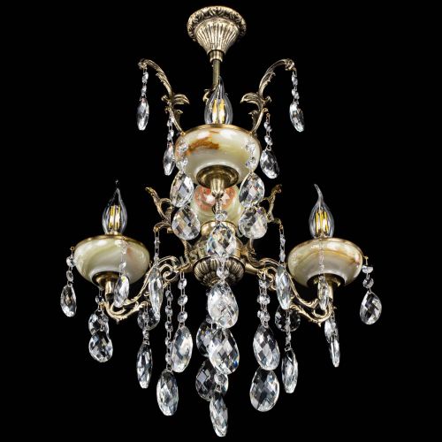 Люстра бронзовая Оникс №3/1 баден в Саратове Гусь Хрустальный