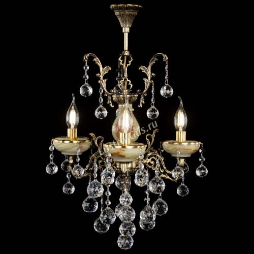 Люстра бронзовая Оникс №3/1 шар в Саратове Гусь Хрустальный