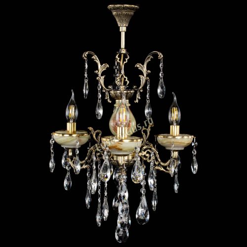 Люстра бронзовая Оникс №3/1 журавлик в Саратове Гусь Хрустальный